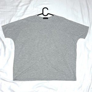 OAK + FORT - Boxy wide Tee in Gray, size XS